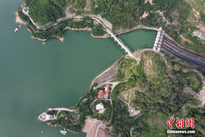 資料圖：俯瞰福建向金門供水工程水源地——泉州山美水庫。王東明 攝