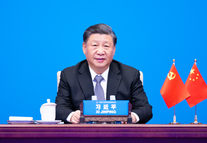 2023年3月15日，習近平主席在北京出席中國共產(chǎn)黨與世界政黨高層對話會，并發(fā)表題為《攜手同行現(xiàn)代化之路》的主旨講話。