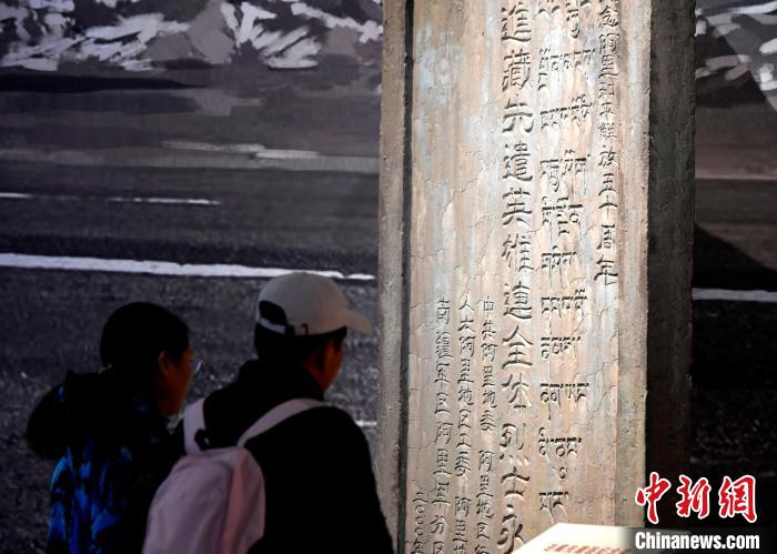 圖為5月18日，觀眾正在欣賞展覽?！±盍?攝