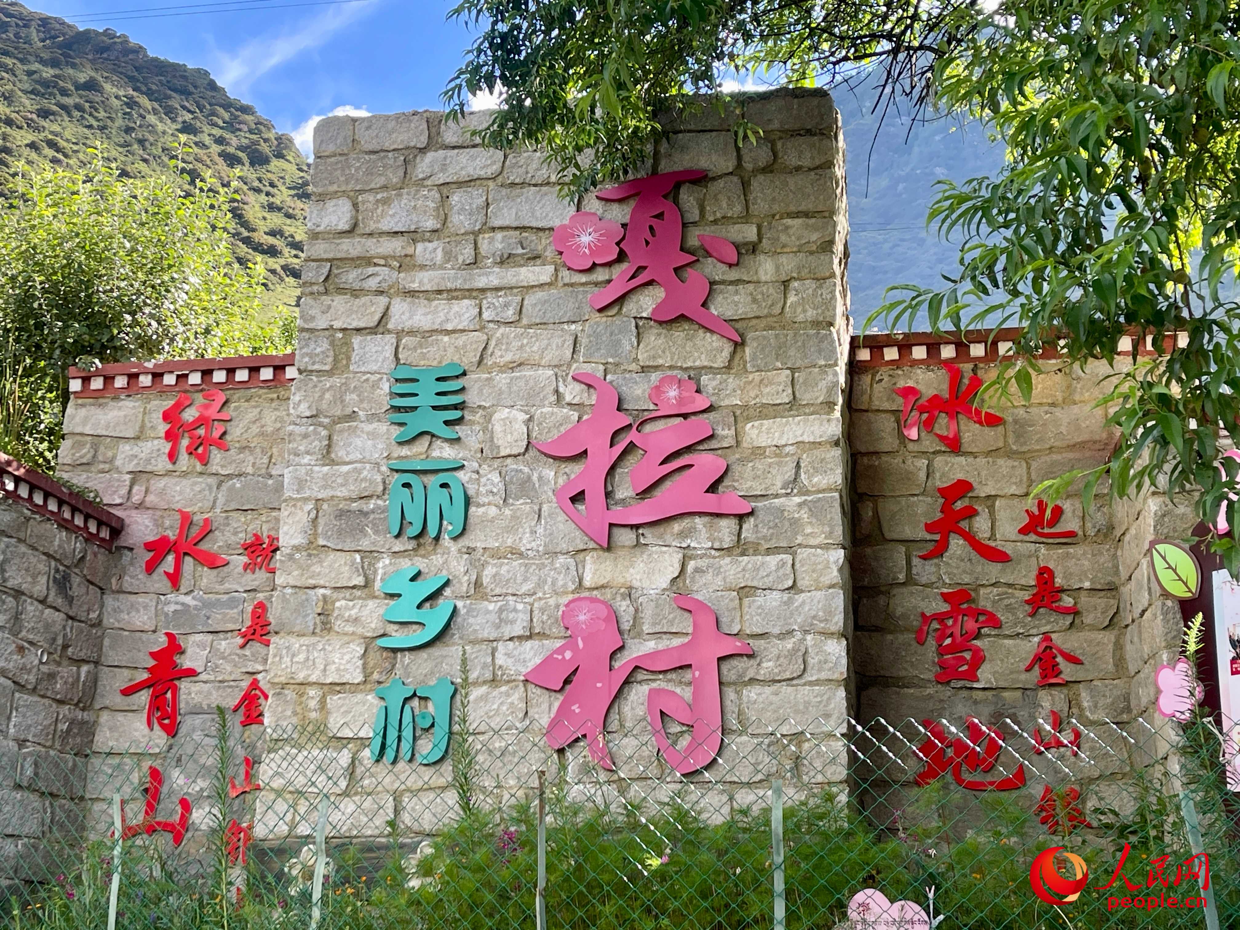 林芝鎮(zhèn)嘎拉村。人民網(wǎng) 周靜圓攝